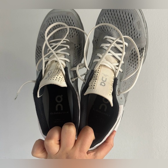 On Running Black and White Sneakers - Picture 2 of 6